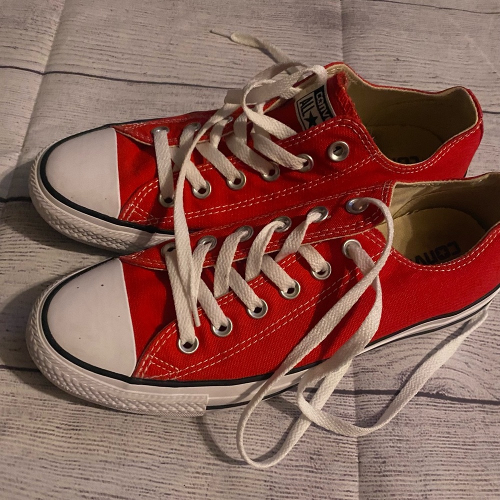 Red converse only wore a couple times